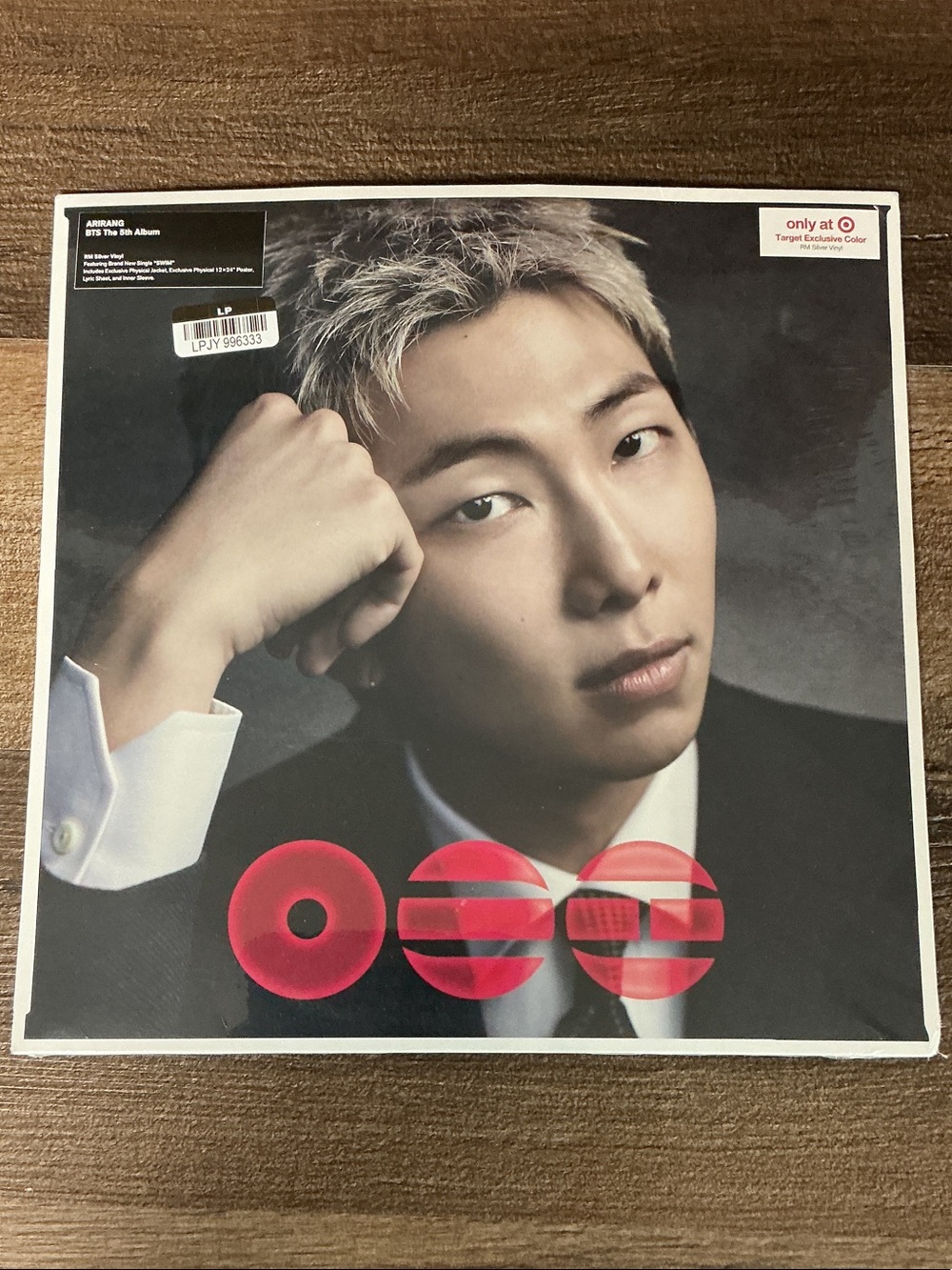 BTS - 5th Album (Target Exclusive) RM Silver Vinyl Record